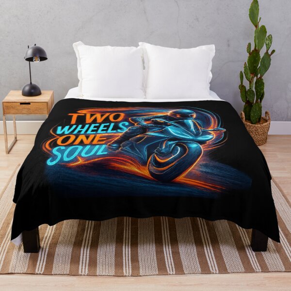 Item preview, Two Wheels One Soul - Neon Sportbike Racing Art designed and sold by MKreative Studio.