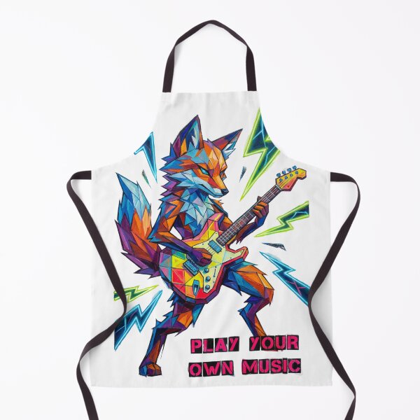 Item preview, Rockstar Fox - Live Loud Cubism designed and sold by Everyday Epics.