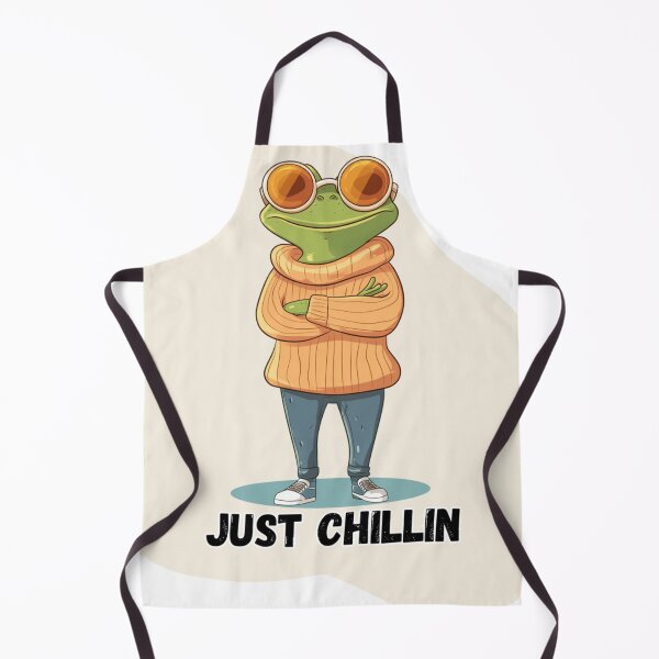 Item preview, Cool Frog Meme – Just Chillin Cute Cartoon Frog Aesthetic designed and sold by MiraLumeStudio.
