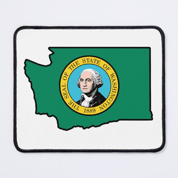 Item preview, State Flag Map of WASHINGTON designed and sold by HFYD.