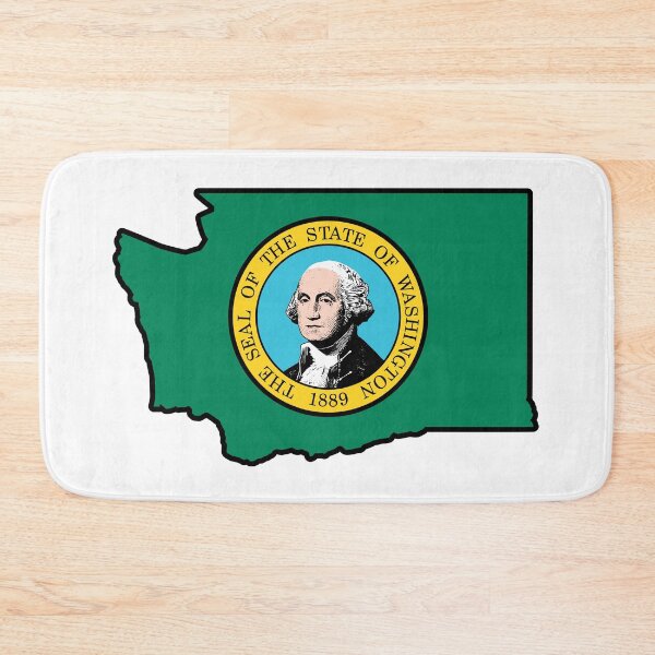 Item preview, State Flag Map of WASHINGTON designed and sold by HFYD.