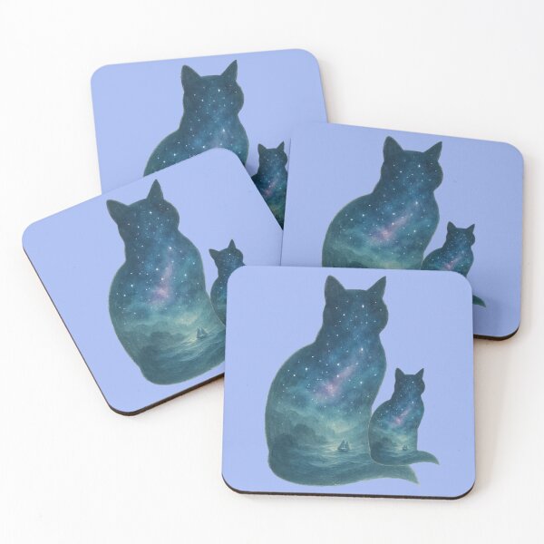 Item preview, Purrfect Voyagers – Cosmic Cat Galaxy Art designed and sold by PurrfectWhisper.