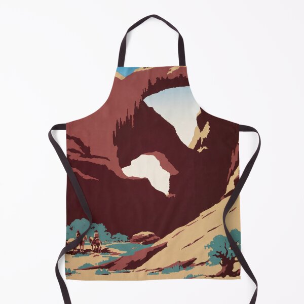 Item preview, See America Desert Rock Arch Landscape Horse Riders Travel Poster : Vintage Artwork designed and sold by artofuniverse.