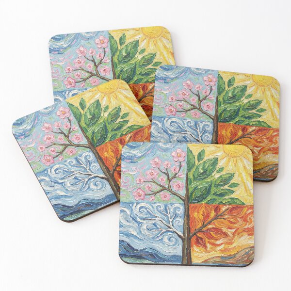 Item preview, Four Seasons Tree of Life - Van Gogh Style (Или вариант: The Changing Seasons - Starry Night Style) designed and sold by AgingeR.