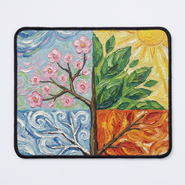 Item preview, Four Seasons Tree of Life - Van Gogh Style (Или вариант: The Changing Seasons - Starry Night Style) designed and sold by AgingeR.