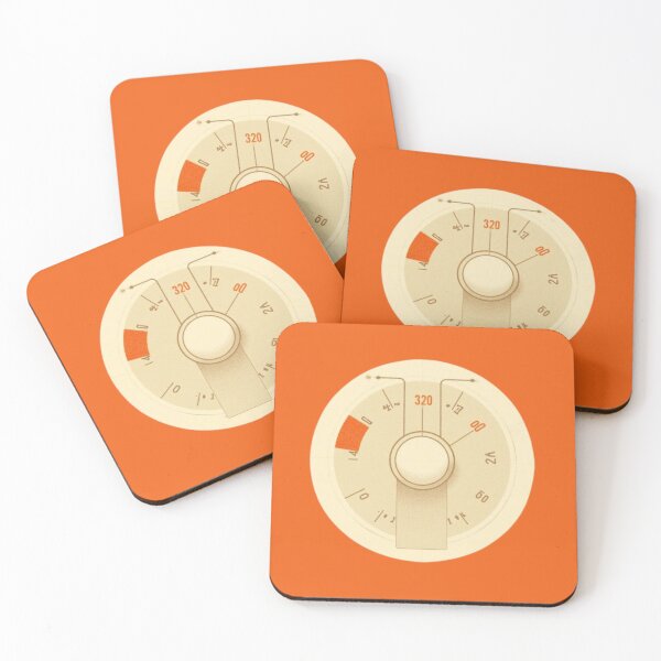 Item preview, Vintage round gauge thermometer with retro dials designed and sold by Rue Market.