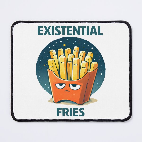 Item preview, Existential Fries – Funny Sad Food Illustration with Deadpan Humor designed and sold by Snackwear Apparel.