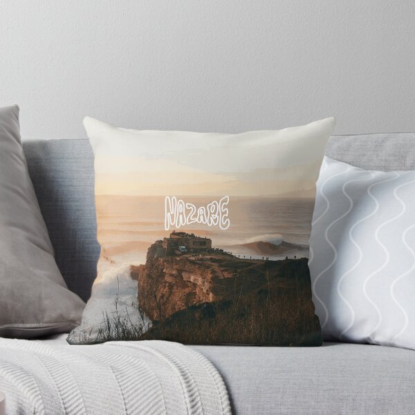 Item preview, Nazaré Sunset Waves Illustration | Ocean, Big Wave Surf, Coastal Evening, Surfing, Nazare designed and sold by QShore.