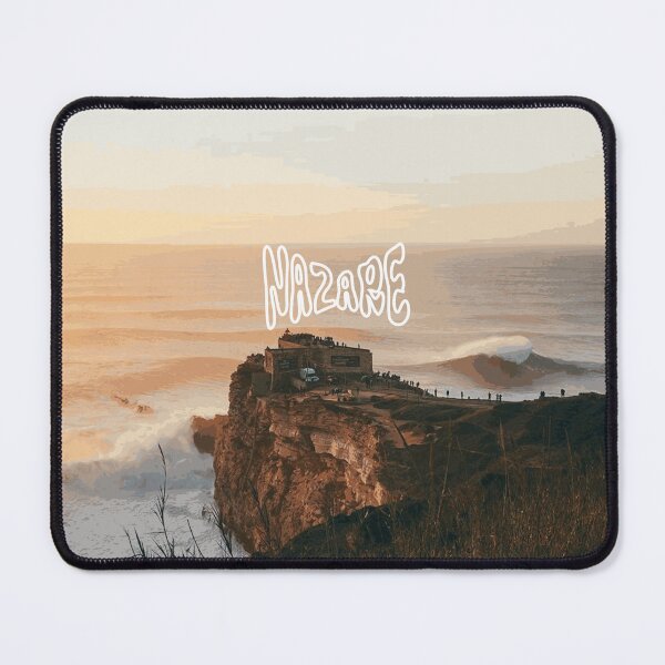 Item preview, Nazaré Sunset Waves Illustration | Ocean, Big Wave Surf, Coastal Evening, Surfing, Nazare designed and sold by QShore.