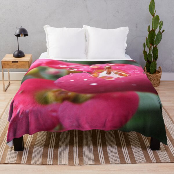 Item preview, Red flower and dewdrops designed and sold by Art Rendez-vous.