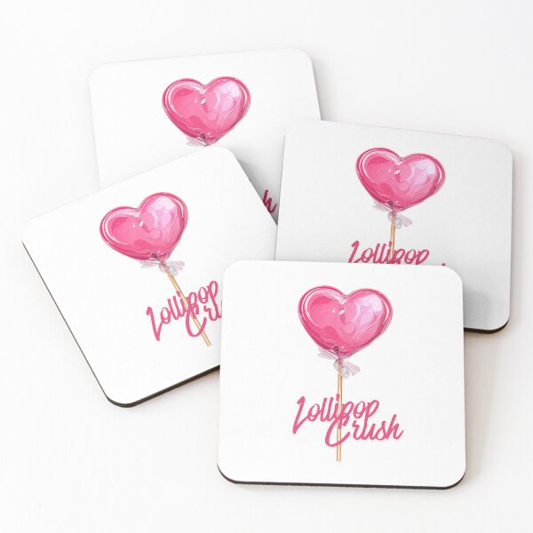 Item preview, Lollipop Crush Sweet Pink Heart Valentine's Candy Art designed and sold by Anastasiia Yurevych.
