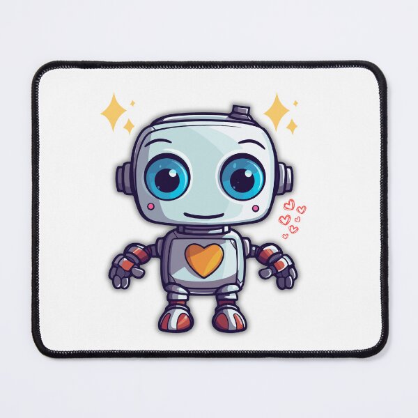Item preview, Happy Robot – Cute Character Illustration designed and sold by wait4signal.