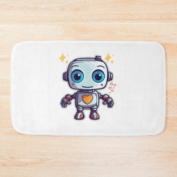 Item preview, Happy Robot – Cute Character Illustration designed and sold by wait4signal.