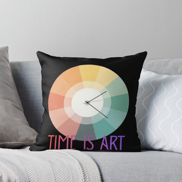 Artikelvorschau, Color Wheel Clock – Time Is Art Design entworfen und verkauft von PinkiArt.