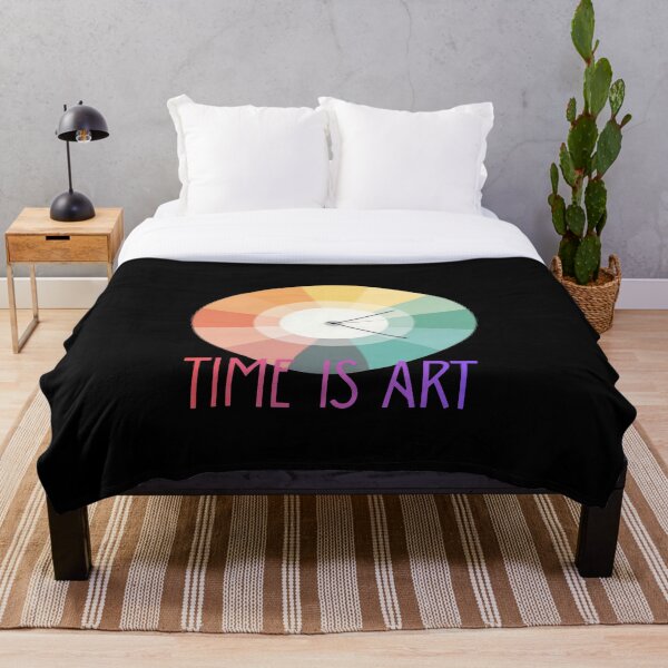 Item preview, Color Wheel Clock – Time Is Art Design designed and sold by PinkiArt.