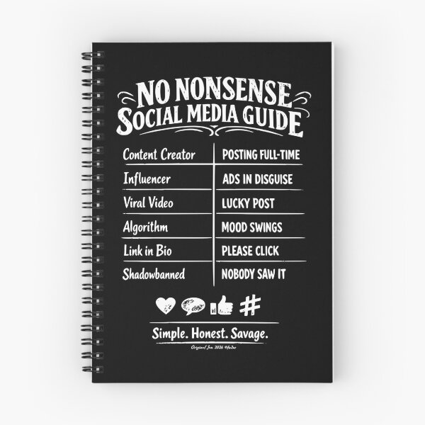 Item preview, The Honest Social Media Dictionary | Content Creator Humor designed and sold by tw2us.