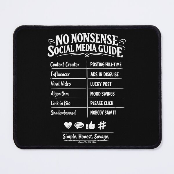 Item preview, The Honest Social Media Dictionary | Content Creator Humor designed and sold by tw2us.