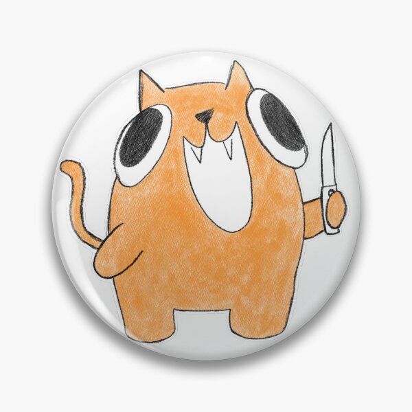 Item preview, stabby cat orange designed and sold by Roar-Rex12.