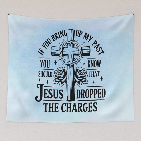 Item preview, Jesus Dropped the Charges | Christian Grace Rustic Cross Design designed and sold by MysticOzzy.