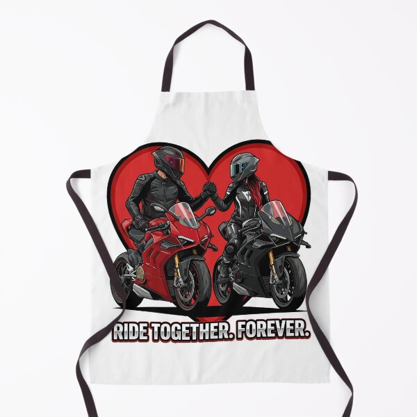 Item preview, Ride Together Forever – Biker Love Illustration designed and sold by enzoade.