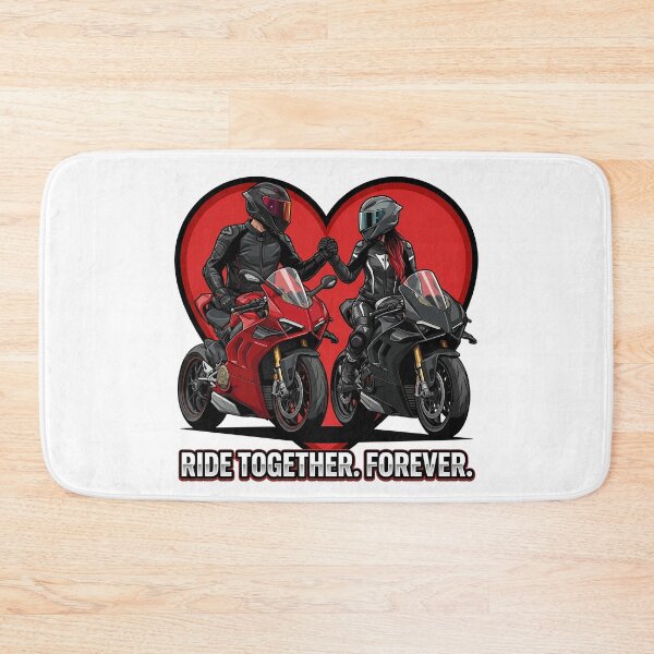 Item preview, Ride Together Forever – Biker Love Illustration designed and sold by enzoade.