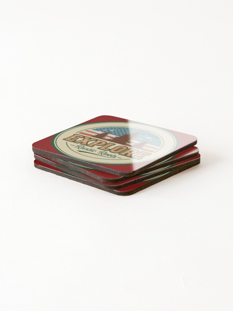Thumbnail 4 of 5, Coasters (Set of 4), Explore Rustic Roots designed and sold by BakerCreatives.