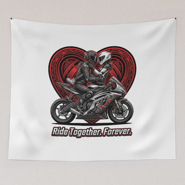 Item preview, Ride Together Forever – Motorcycle Couple Valentine Design designed and sold by enzoade.