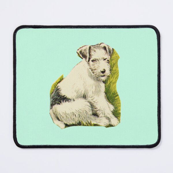 Item preview, Vintage White Airedale Dog 1960s Vintage Terrier designed and sold by The Sticker Bureau.