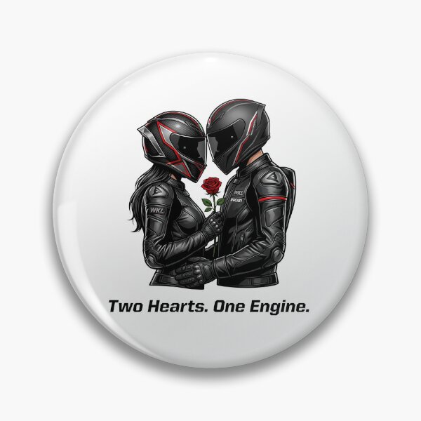 Item preview, Two Hearts One Engine – Motorcycle Love Bond designed and sold by enzoade.