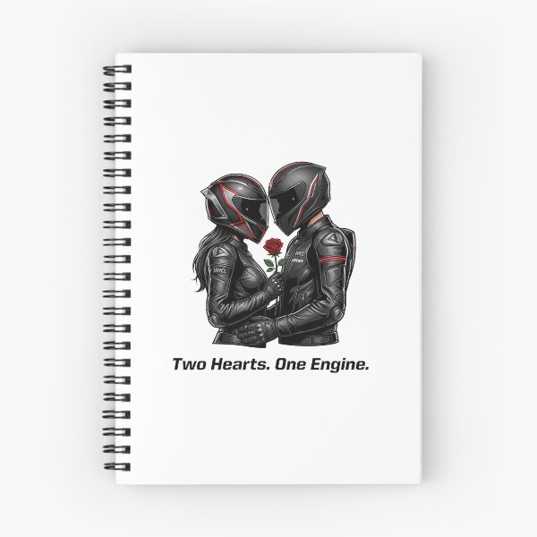 Item preview, Two Hearts One Engine – Motorcycle Love Bond designed and sold by enzoade.
