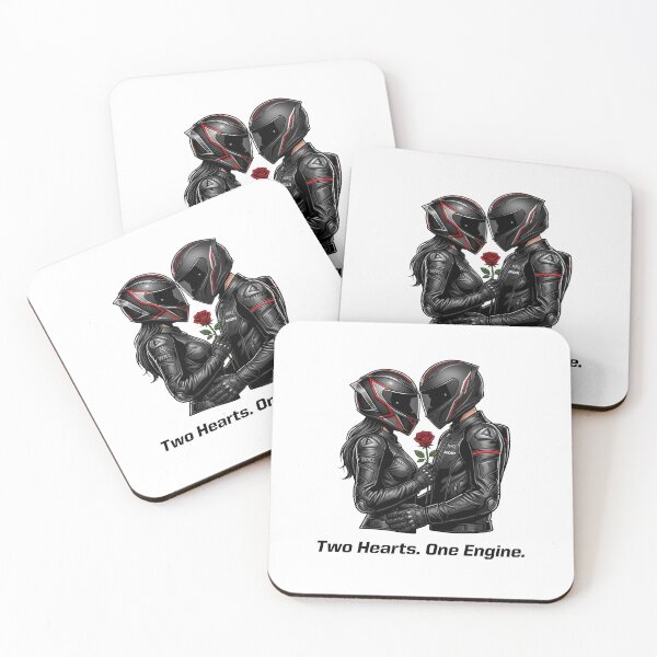 Item preview, Two Hearts One Engine – Motorcycle Love Bond designed and sold by enzoade.