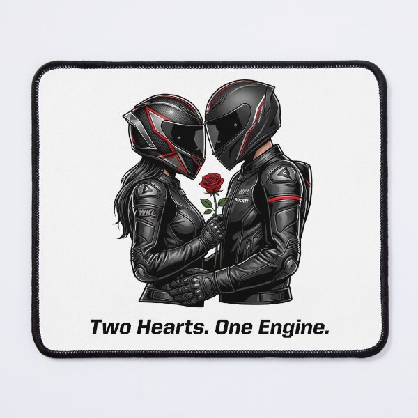 Item preview, Two Hearts One Engine – Motorcycle Love Bond designed and sold by enzoade.