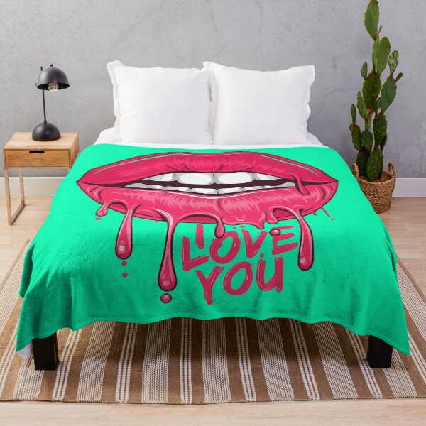 Item preview, Dripping Pink Lips Love – Sexy Pop Art “I Love You” Design designed and sold by SpainDesign77.