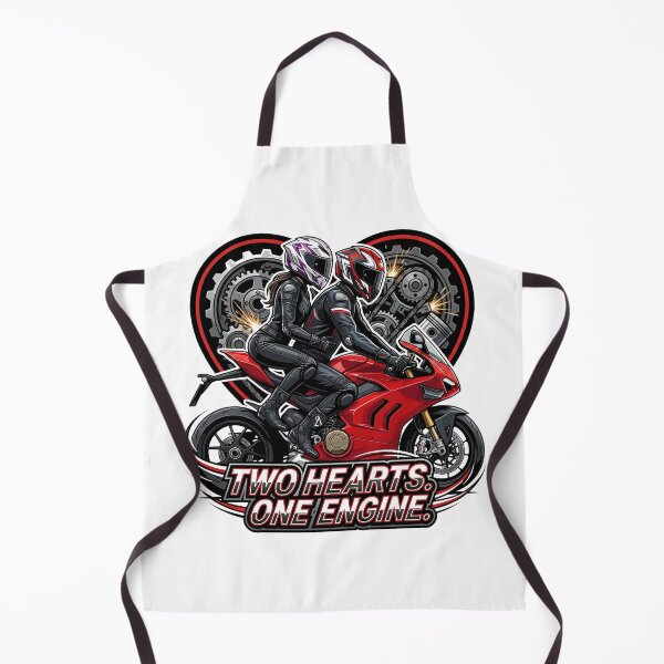 Item preview, Two Hearts One Engine – Couple Riding Into Love designed and sold by enzoade.