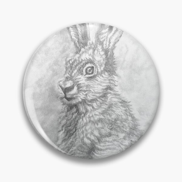 Item preview, Proud looking rabbit pencil drawing! designed and sold by Rose Ritchie.