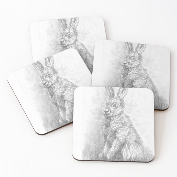 Item preview, Proud looking rabbit pencil drawing! designed and sold by Rose Ritchie.