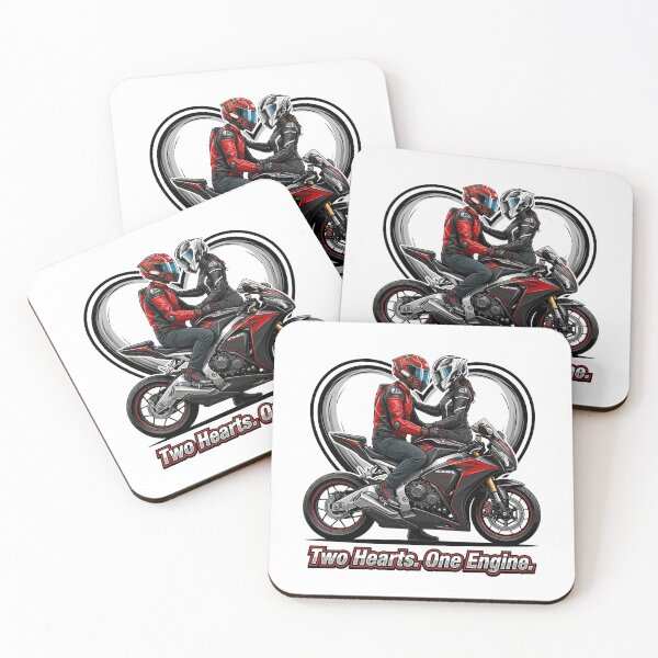 Item preview, Two Hearts One Engine – Biker Romance Graphic designed and sold by enzoade.