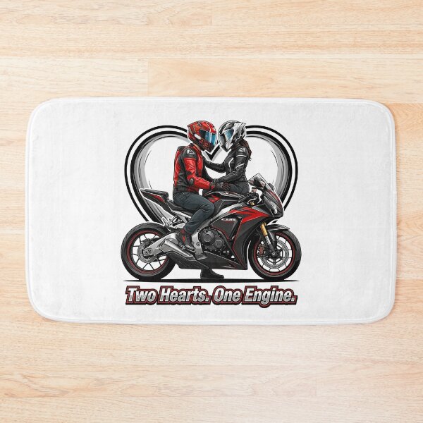 Item preview, Two Hearts One Engine – Biker Romance Graphic designed and sold by enzoade.
