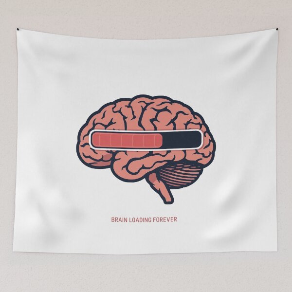 Item preview, Brain Loading Forever Stuck In Thinking Mode designed and sold by Katzpy.