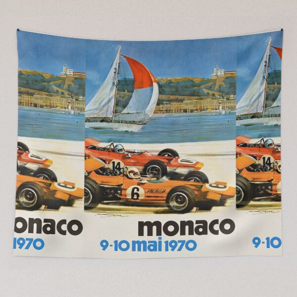 Item preview, Vintage Race Cars Sailboat Harbor Sports Poster : Classic Motorsport Artwork designed and sold by artofuniverse.