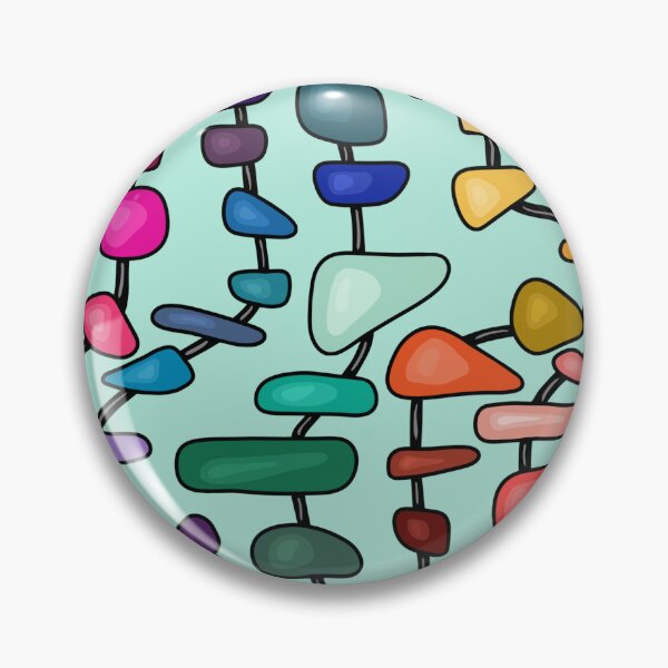 Item preview, Wonky Stone Skewers in Jewel Tone Colors designed and sold by Unhinged Heather.