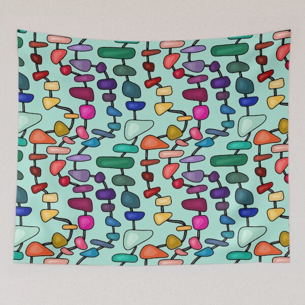 Item preview, Wonky Stone Skewers in Jewel Tone Colors designed and sold by Unhinged Heather.