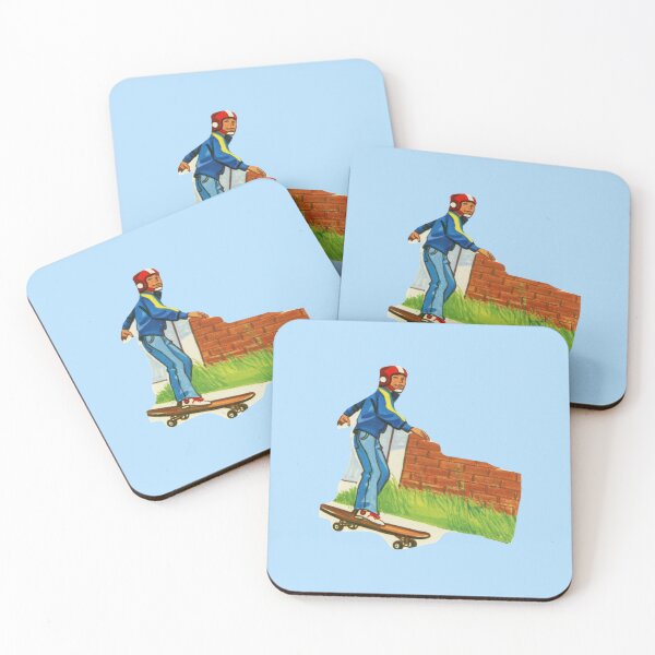 Item preview, 70s Skateboard Kid Vintage Skater 70s Classroom Mcm School designed and sold by The Sticker Bureau.