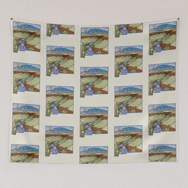 Item preview, Vintage New Mexico Rio Grande Gorge Nature Art designed and sold by mashmosh.