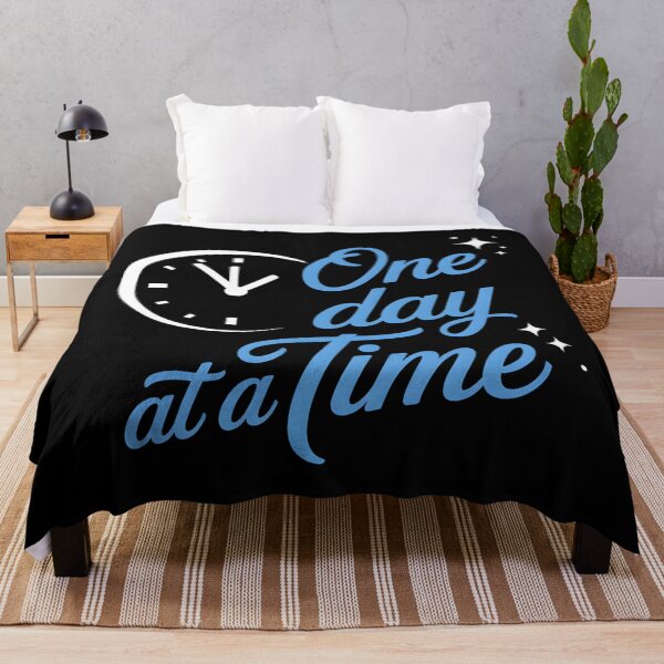 Item preview, Minimalist Mental Health Quote - One Day At A Time - Positive Vibes designed and sold by Haji Kamora.