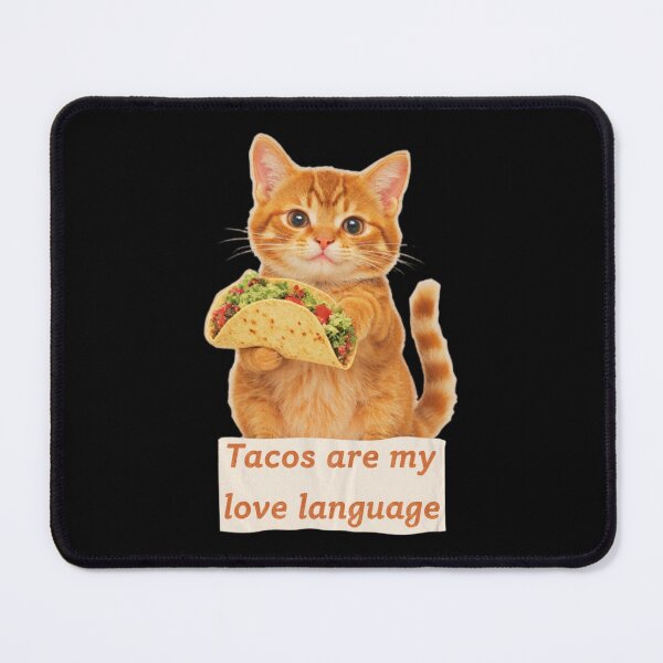 Item preview, valentine cat Tacos are my love language valentines day designed and sold by Grace-Cop.