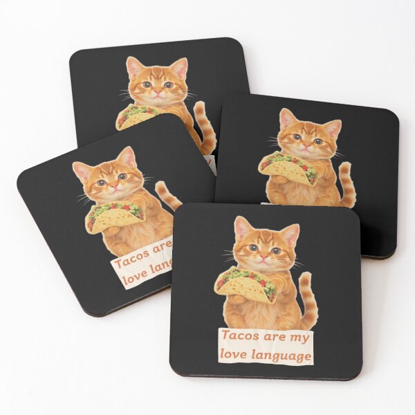 Item preview, valentine cat Tacos are my love language valentines day designed and sold by Grace-Cop.