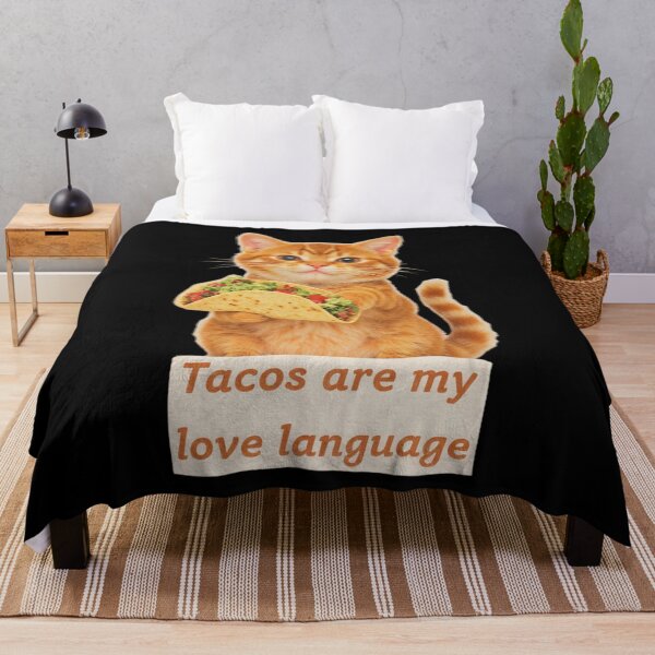 Item preview, valentine cat Tacos are my love language valentines day designed and sold by Grace-Cop.