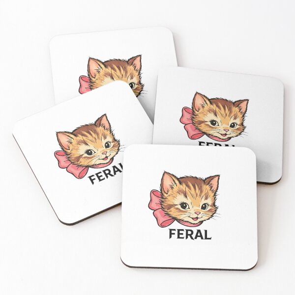 Item preview, Cute But Feral Kitten Illustration designed and sold by Moth and Moonstone Shop.