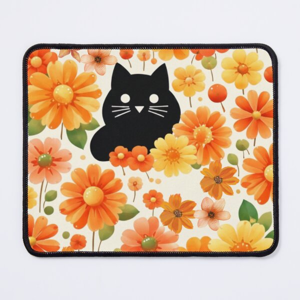 Item preview, Feline Elegance Blossoms? designed and sold by Opps-diseño.
